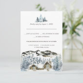 RSVP van het wintergebergte met maaltijd (Staand voorkant)