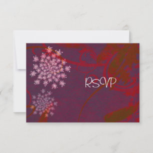 RSVP van Queen Anne's Lace Wedding Reception Kaart