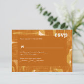 RSVP van Retro en bochten Kaartje (Staand voorkant)