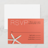 RSVP van ringvisvissen | koraal Kaartje (Voorkant / Achterkant)