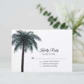 RSVP van tekenlampbomen op kraftpapier (Staand voorkant)