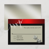 RSVP Vegas Casino Chip | rode zilverzwart (Voorkant / Achterkant)