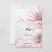 RSVP Verbluffende Elegante Roze Daisies (Voorkant)