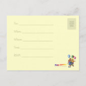 RSVP - VERJAARDAGSFEEST BRIEFKAART (Achterkant)