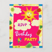 RSVP - VERJAARDAGSFEEST BRIEFKAART (Voorkant)