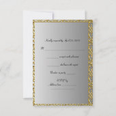 RSVP Verjaardagsfeest Goud Zwart Luipaard Elke lee (Achterkant)