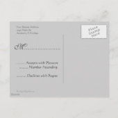 RSVP Verlichte Art Grijze Briefkaarten (Achterkant)