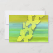 RSVP Vlinder Blauw Groen Geel Waterverf Kaart (Voorkant)