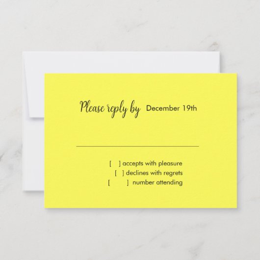 RSVP Vlinder Blauw Groen Geel Waterverf Kaart (Achterkant)