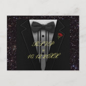 RSVP voor alle doeleinden | Smoking Uitnodiging Briefkaart (Voorkant)