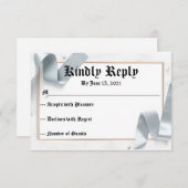 RSVP voor bruiloft (Voorkant / Achterkant)