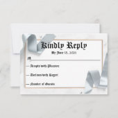 RSVP voor bruiloft Kaartje (Voorkant)