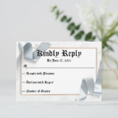 RSVP voor bruiloft Kaartje (Staand voorkant)