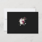 RSVP voor Dark Bloom Croning-ceremonie Kaartje (Achterkant)