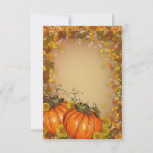 RSVP voor herfst bruiloft uitnodiging "Herfstkleur (Achterkant)