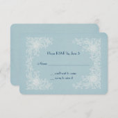 RSVP voor hernieuwing van geloften-hoekjes (Voorkant / Achterkant)