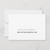 RSVP voor het uitnodigen van een bruiloft voor sch Kaartje (Achterkant)