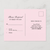 rsvp voor muziekopname uitnodiging briefkaart (Achterkant)