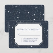 RSVP voor Nacht onder de sterren Kaartje (Voorkant / Achterkant)