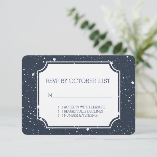 RSVP voor Nacht onder de sterren Kaartje (Staand voorkant)