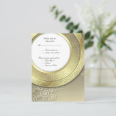 RSVP voor Ontvangst/de Uitnodiging van het Diner (Staand voorkant)