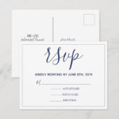 RSVP voor proefdiners Kaart (Voorkant / Achterkant)