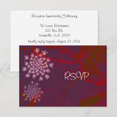 RSVP voor Queen Anne's Lace Trouwreceptie Kaart (Voorkant / Achterkant)