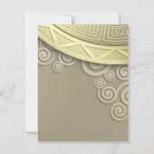 RSVP voor uitnodiging voor receptiediner (Achterkant)