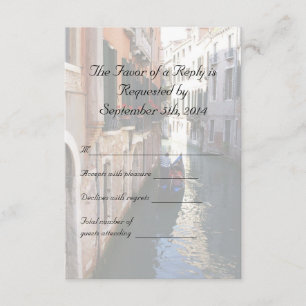 RSVP voor Venetian Thed Wedding Kaartje