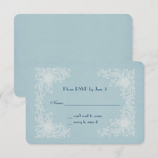 RSVP voor Waaier-kant van Wow (Voorkant / Achterkant)