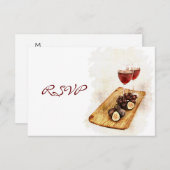 RSVP voor wijn dinerfeest (Voorkant / Achterkant)