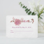 RSVP-Vow Renewal waterverf grens Kaart (Staand voorkant)