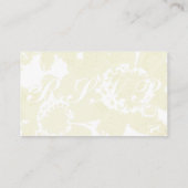 RSVP (w/White on White nodigt uit) Behuizing Kaart (Achterkant)