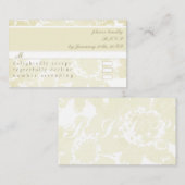 RSVP (w/White on White nodigt uit) Behuizing Kaart (Voorkant / Achterkant)