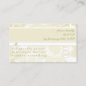 RSVP (w/White on White nodigt uit) Behuizing Kaart (Voorkant)