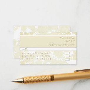 RSVP (w/White on White nodigt uit) Behuizing Kaart