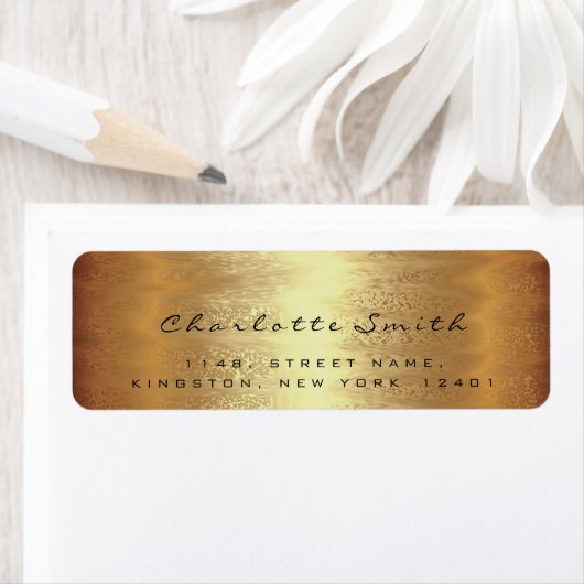 RSVP warm goud blush retour adres labels (Insitu)