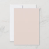 RSVP  | Watercolor stoffig roze roze maaltijdkeuze Kaartje (Achterkant)