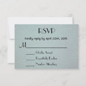 RSVP-waterdruppels op een groene achtergrond RSVP Kaartje (Achterkant)