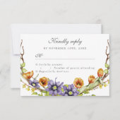 RSVP-waterverf bronbloemen Kaart (Voorkant)