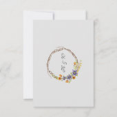 RSVP-waterverf bronbloemen Kaart (Achterkant)