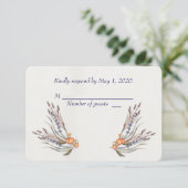 RSVP waterverf floraal (Staand voorkant)