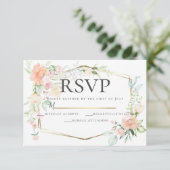 RSVP | Waterverf Floral Bouquet Kaart (Staand voorkant)