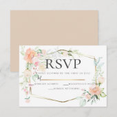 RSVP | Waterverf Floral Bouquet Kaart (Voorkant / Achterkant)