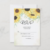 RSVP Waterverf Gele zonnebloemen (Voorkant)