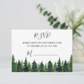 RSVP Waterverf groene bomen (Staand voorkant)