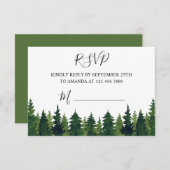 RSVP Waterverf groene bomen (Voorkant / Achterkant)