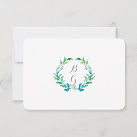 RSVP Waterverf Laurel Eucalyptus Leaf WreatArt (Achterkant)