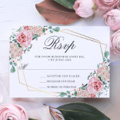 RSVP Waterverf Roze Spaans Quinceañera Quince