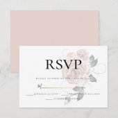 RSVP | Waterverf Stof Roze Roze Kaartje (Voorkant / Achterkant)
